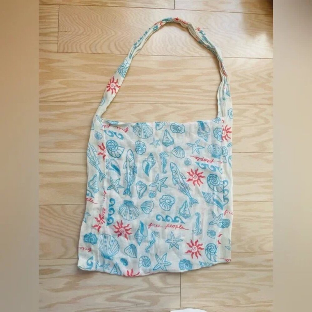 Free People Tote | Limited Edition Seashell Print Bag